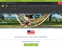 Tablet Screenshot of hammockuniverseusa.com